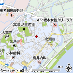 熊本県玉名市高瀬111周辺の地図