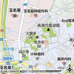 熊本県玉名市高瀬344周辺の地図