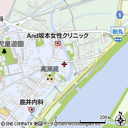 熊本県玉名市高瀬61周辺の地図