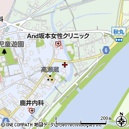 熊本県玉名市高瀬61周辺の地図