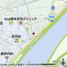 熊本県玉名市秋丸25周辺の地図