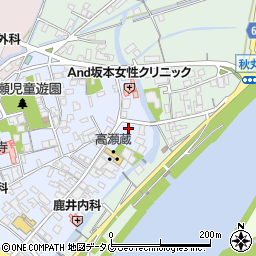 熊本県玉名市高瀬63周辺の地図
