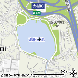 池田ノ堤周辺の地図