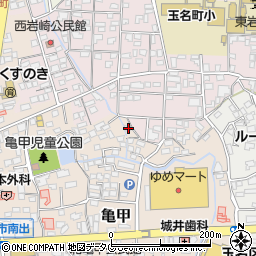 熊本県玉名市亀甲275-4周辺の地図