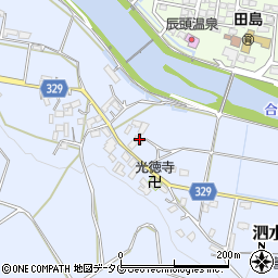 熊本県菊池市泗水町南田島668-1周辺の地図