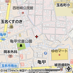 熊本県玉名市亀甲272-4周辺の地図
