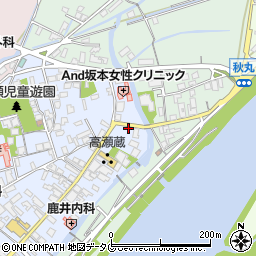 熊本県玉名市高瀬62周辺の地図