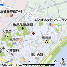 熊本県玉名市高瀬109周辺の地図
