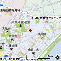 熊本県玉名市高瀬109周辺の地図