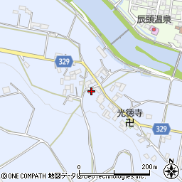 熊本県菊池市泗水町南田島1732周辺の地図