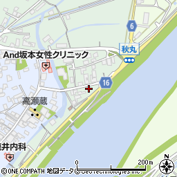 熊本県玉名市秋丸310-4周辺の地図