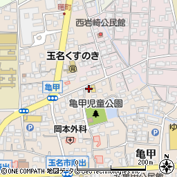 熊本県玉名市亀甲265周辺の地図