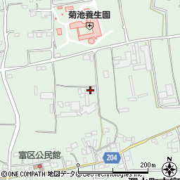 熊本県菊池市泗水町吉富2123周辺の地図