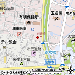 セブンイレブン玉名岩崎店周辺の地図