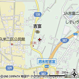 熊本県菊池市泗水町吉富2629周辺の地図