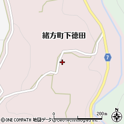 大分県豊後大野市緒方町下徳田257-1周辺の地図