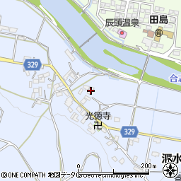 熊本県菊池市泗水町南田島668周辺の地図