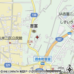 熊本県菊池市泗水町吉富2631周辺の地図