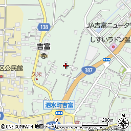 熊本県菊池市泗水町吉富2544周辺の地図