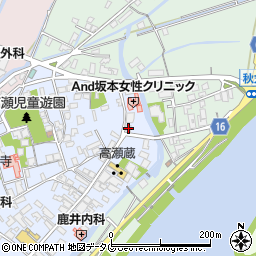 熊本県玉名市高瀬47周辺の地図