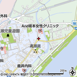 熊本県玉名市高瀬47周辺の地図