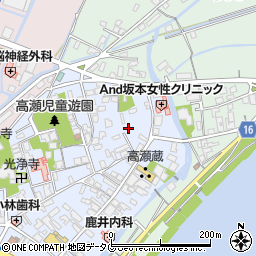 熊本県玉名市高瀬82周辺の地図