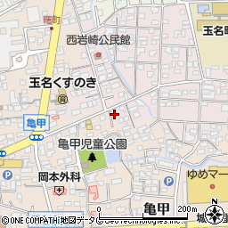 熊本県玉名市亀甲267周辺の地図