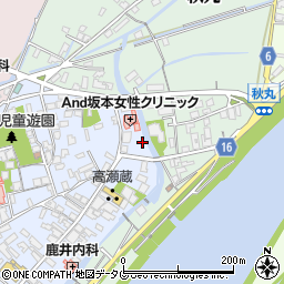 熊本県玉名市高瀬52周辺の地図