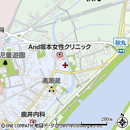 熊本県玉名市高瀬52周辺の地図