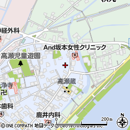熊本県玉名市高瀬19周辺の地図
