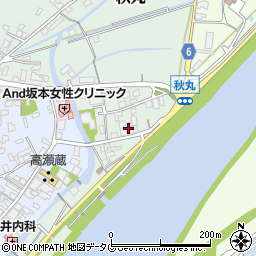 熊本県玉名市秋丸297周辺の地図