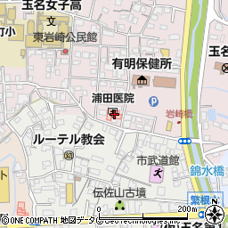 浦田医院周辺の地図