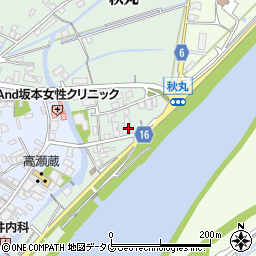 熊本県玉名市秋丸294周辺の地図