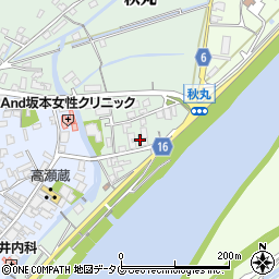 熊本県玉名市秋丸296周辺の地図