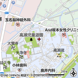 熊本県玉名市高瀬94-1周辺の地図