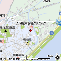 熊本県玉名市高瀬43周辺の地図