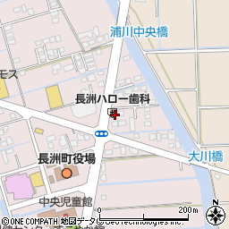 長洲山内歯科診療所周辺の地図