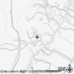 熊本県阿蘇市的石608-2周辺の地図
