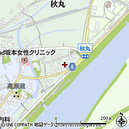 熊本県玉名市秋丸290周辺の地図