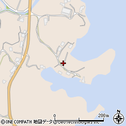 長崎県長崎市琴海形上町261周辺の地図