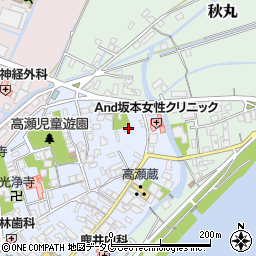 熊本県玉名市高瀬4周辺の地図