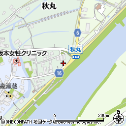 熊本県玉名市秋丸287-1周辺の地図