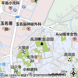 熊本県玉名市高瀬339周辺の地図