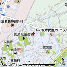熊本県玉名市高瀬94-3周辺の地図