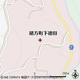 大分県豊後大野市緒方町下徳田311周辺の地図