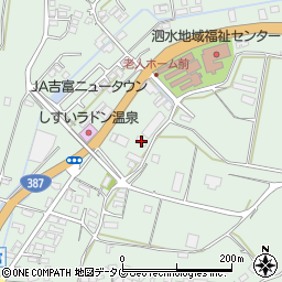 熊本県菊池市泗水町吉富2876周辺の地図