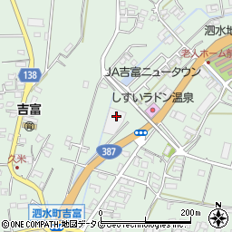 熊本県菊池市泗水町吉富2556周辺の地図