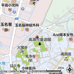 熊本県玉名市高瀬342周辺の地図