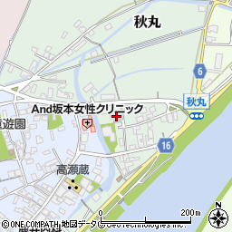 熊本県玉名市秋丸256周辺の地図