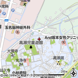 熊本県玉名市高瀬94-2周辺の地図